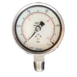 گیج فشار طرح ویکا (WIKA) مدل 232.50.100 (1 بار)