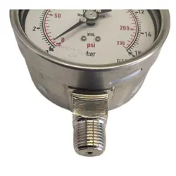 گیج فشار طرح ویکا (WIKA) مدل 232.50.100 (16 بار)