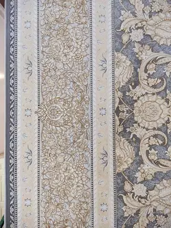 فرش افشان بنفشه زمینه نقره ای