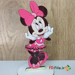 طرح لیزر ماکت میکی موس - دانلود فایل برش لیزری