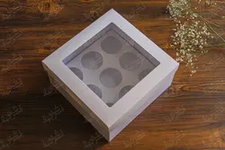 جعبه کاپ کیک فرم قنادی