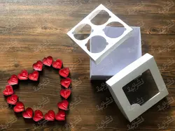 جعبه کاپ کیک فرم قنادی