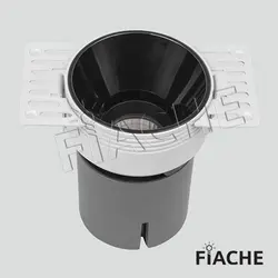 چراغ گرد RWB0003-04 توکار بدون قالب زاویه دار فیاچه