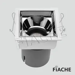 چراغ مربع SFB0003-41 توکار زاویه دار فیاچه
