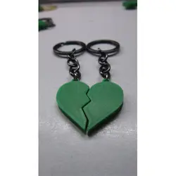 جاکلیدی ست طرح قلب سبز