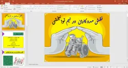 پاورپوینت نقش مددکاران در تیم توانبخشی