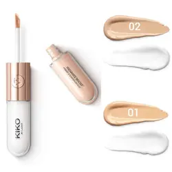 كانسيلر و پرايمر دو سر کیکو میلانو Radiance Boost Primer & Concealer Duo Kiko Milano