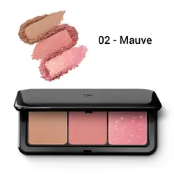 پالت صورت رژگونه و برانزر کیکو میلانو Multi Finish Trio Blush & Bronzer Palette kiko Milano