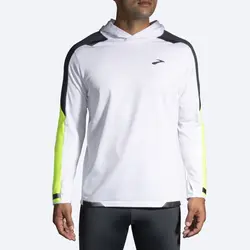 هودی ورزشی مردانه بروکس Brooks Run Visible Thermal Hoodie سفید