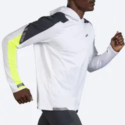 هودی ورزشی مردانه بروکس Brooks Run Visible Thermal Hoodie سفید