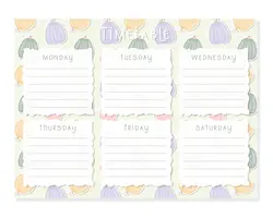 جدول زمانی الگوی کدو تنبل هالووین