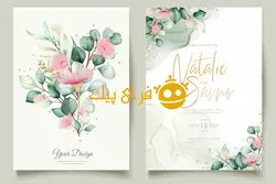 ست کارت دعوت عروسی گل اکالیپتوس 👑