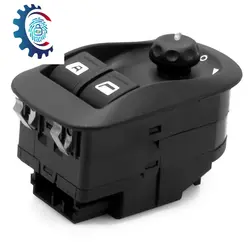کلید شیشه بالابر پژو 206 تیپ 5 تنظیم آینه دو سوکت ام آر جی