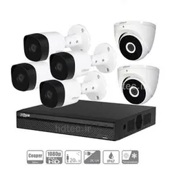 Dahua 8ch and 6 Number Camera Package 2MP 1080P                                            پکیج شش دوربین مداربسته داهوا B2-T2A21P