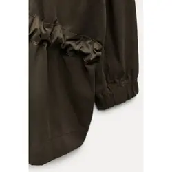 کاپشن کژوال زنانه رنگ یشمی برند زارا Zara اورجینال