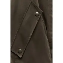 کاپشن کژوال زنانه رنگ یشمی برند زارا Zara اورجینال