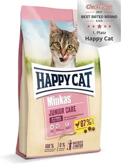 غذای خشک گربه بالغ مینکاس هپی کت 10 کیلوگرم( Happy Cat Minkas Junior Care 10 Kg)