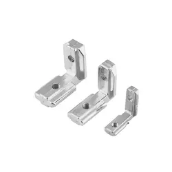 براکت نبشی 90 درجه داخلی پروفیل اسلات 6mm مناسب پروفیل 20*20 به همراه پیچ مغزی