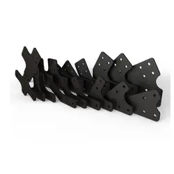 براکت پروفیل مهندسی آهنی 20×20 – 150 درجه