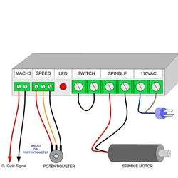 مجموعه کامل اسپیندل 500 وات 100 ولت ER11 هوا خنک