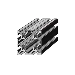 پروفیل آلومینیوم شیار دار 40*40 دوبل (8 شیار) سبک شیار 6mm
