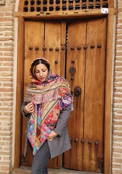 روسری چل تکه ی فرش و گلیم ایرانی