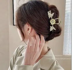 کلیپس فلزی پروانه وگل عقیق