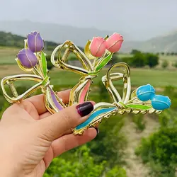 کلیپس فلزی لاله رنگی