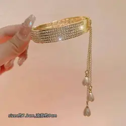 کلیپس گوجه ای فول نگین آویزدار