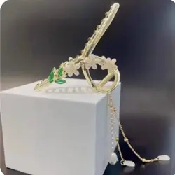 کلیپس  فلزی آویزدار گل