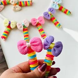 کش فنری پاپیون رنگی