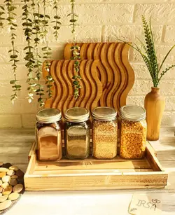 شیشه های جا ادویه درب فلزی
