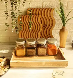 شیشه های جا ادویه درب فلزی