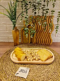 سینی رولت خوری بیضی بامبو