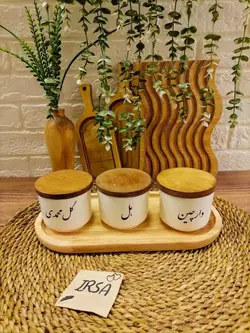 سینی رولت خوری بیضی بامبو