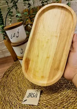 سینی رولت خوری بیضی بامبو