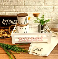 استند نرده ای چوبی