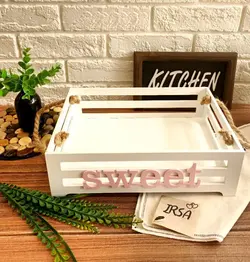 استند نرده ای چوبی