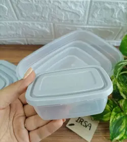 ظرف غذای درب دار پنج تایی