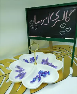 اردو خوری سرامیکی قلب چهار خانه
