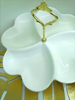 اردو خوری سرامیکی قلب چهار خانه