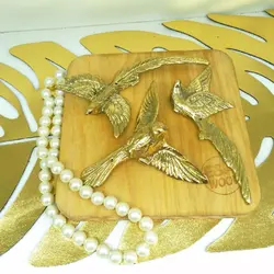 ست پرنده های برنزی دیوار کوب