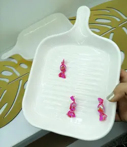 تابه سرامیکی مربع بزرگ تک دسته