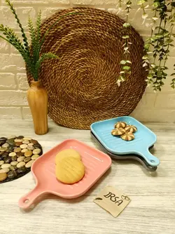 تابه سرامیکی مربع بزرگ تک دسته