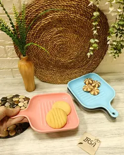 تابه سرامیکی مربع بزرگ تک دسته