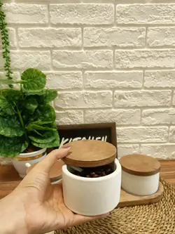 جا ادویه ای سنگی و چوبی رایکا