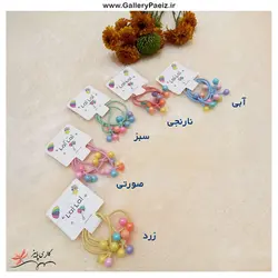 کش مو|کش مو سه تایی منگوله دار رنگی