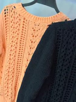 بلوز بافت قلاب بافی کد ۷۹۰