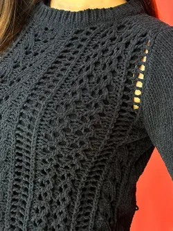 بلوز بافت قلاب بافی کد ۷۹۰