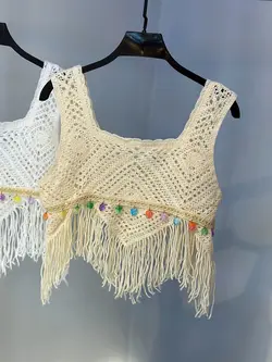 تاپ قلاب بافي مثلثي كد ٨٩٢